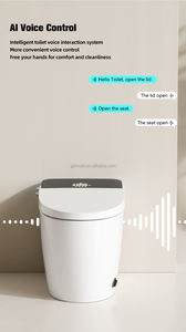 WC intelligent moderne avec télécommande, siphon en S, chauffage instantané, siège chauffant en céramique, séchage à l'air chaud, cuvette de toilette - Product Image 6