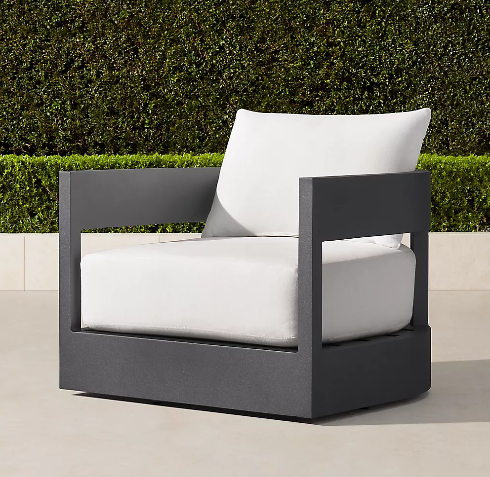 Hot sale luxury outdoor furniture classic all weather aluminum metal garden sofa