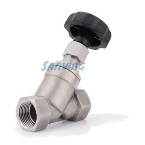 Thread Angle Screw Valve Y Type Hydraulic Manual Angle Seat Valve Manufacturer