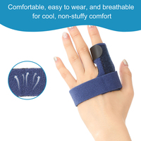 Attelle de rééducation respirante en tissu pour immobilisation des doigts fracturés, légère et de soutien
