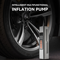 Portable 4 in 1 Tire Inflator 4000mAh Cordless Durable Car Vacuum Air Pump with LED Light for Basketball Vehicle Tyre