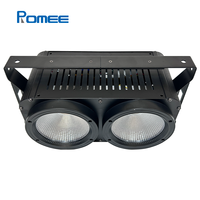 COB 200W 2-Eye Blanc Chaud/Blanc Froid/RVB LED Public Blinder Lumières De Scène En Aluminium Pour Dj Concert Événement Théâtre Éclairage