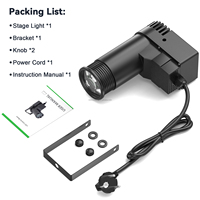 Luz LED DMX512 RGBW U`King, tipo Beam Pinspot, para discoteca, bola de espejos, efectos de iluminación de escenario DMX para fiestas KTV