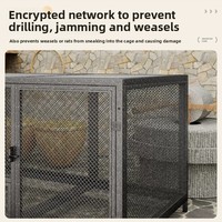 Cage à pigeons et enclos d'élevage extra-larges en fer anti-rouille avec toilettes à élimination automatique du fumier pour poulets, canards et lapins