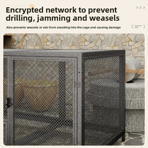 <span class=keywords><strong>Poulailler</strong></span> et cage d'élevage extra-larges en fer avec toilettes à élimination automatique du fumier pour poulets, canards, lapins - Product Image 4