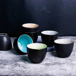Tasse à thé en porcelaine chinoise, Mini ornements, rayures ménagères créatives, japonaise, forme ovale, style Vintage, <span class=keywords><strong>2023</strong></span> - Product Image 2