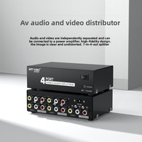 Fabrika Tedarikli Video Anahtarlayıcı Av Monitör Bölücü Rca Ses ve Görüntü 50Hz-5.5Mhz 1 Giriş 4 Çıkış Araç Av Anahtarlayıcı