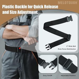 Pochette à outils pour électricien avec clip de ceinture, pochette à outils Utility13 pochettes pour entrepreneurs et toitures, ensemble d'organisation de charpentier réglable - Product Image 6