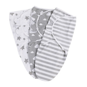 Couverture à langer en coton gris pour bébé, enveloppe ajustable, pour nouveau-né, doux, pour fille et garçon, de <span class=keywords><strong>0</strong></span> à 3 <span class=keywords><strong>mois</strong></span>, couverture pour emmaillotage - Product Image 1