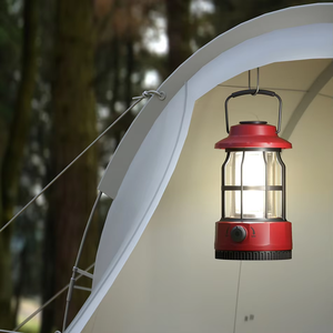 Lampe de camping LED de style rétro - Rechargeable, alimentée par batterie, étanche, lampe de tente portable - Éclairage multi-scénarios - Alimentation stable - Product Image 3