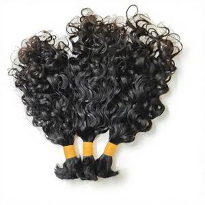 Extensiones de Cabello Remy, Cabello Humano Indio Virgen con Ondas Naturales, Ondulado al Agua, Trama Simple, 100 Gramos - Product Image 1