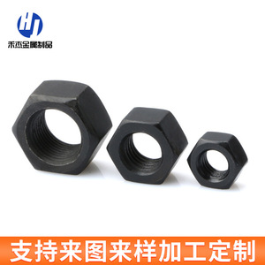 น็อตหกเหลี่ยมแรงดึงสูง M6 M8 M10 เกรด 8.8 เหล็กกล้าคาร์บอนชุบดำ สำหรับงานก่อสร้าง - Product Image 3