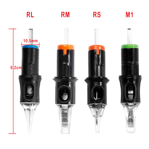 ตลับเข็มสักลายแบบเปลี่ยนได้ ขนาด 0.35 มม. พร้อมหลอด รุ่น RL RM RS M1 - Product Image 1