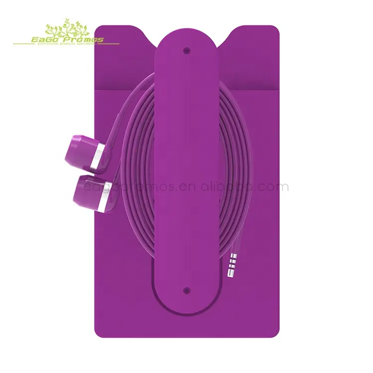 थोक सस्ता सिलिकॉन बटुआ कार सेल फोन धारक प्रकरण विभिन्न रंग यू के आकार का सिलिकॉन मोबाइल फोन स्टैंड