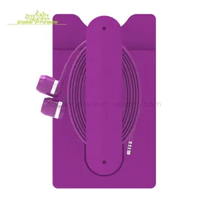 Wholesale cheapest silicone wallet car cell phone holder case various colors u shaped silicone mobile phone stand