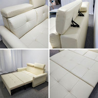 Einfache Doppels chlafsofa Section als & Loves eats Stoff Schlafs ofa