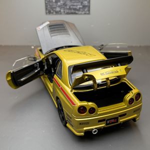Modellini <span class=keywords><strong>Auto</strong></span> in Metallo CZ 1:24, Modello <span class=keywords><strong>Nissan</strong></span> <span class=keywords><strong>GTR</strong></span> R34 in Lega, Fast and Furious, Porte Apribili, da Collezione, <span class=keywords><strong>Auto</strong></span> Giocattolo in Metallo - Product Image 6