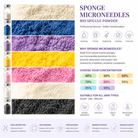 Poudre exfoliante bio de spicules d'éponge hydrolysée à 40-99% pour micro-aiguilletage, traitement exfoliant pour la peau à base d'algues Spongilla, OEM