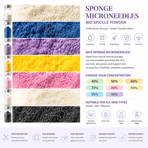 Polvere Esfoliante di Alghe con Spicule di Spugna Idrolizzata 40-99% per Microneedling <span class=keywords><strong>Bio</strong></span>, Trattamento Esfoliante per la Pelle Spongilla OEM - Product Image 3