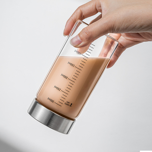 500ml Thiết kế đơn giản trong suốt Chai Nước Thủy tinh với nắp thép không gỉ kính cao cấp drinkware - Product Image 5