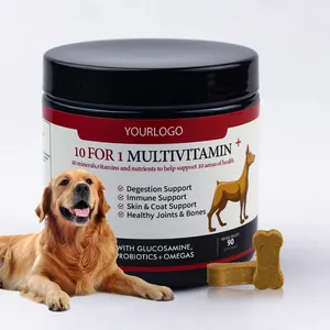 사용자 정의 품질 개 및 고양이 50 대 1 맛있는 맛 부드러운 씹는 Multivitamin & 미네랄 애완 동물 보충