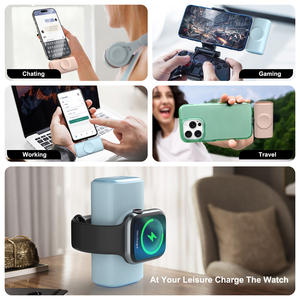 TKT 180 degrés prise rotative 20W charge rapide chargeur sans fil Portable 5000mAh banque mobile magnétique pour <span class=keywords><strong>iPhone</strong></span> - Product Image 5