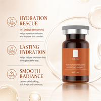 DRHG Nouvelle Ampoule Revitalisante et Hydratante pour la Peau 5ml 5 Flacons Sérum Facial Hydratant à l'Hyaluronate de Sodium