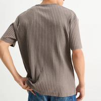 Nouveau style vente chaude large côtes doux Jersey T-shirt 200gsm coton conception personnalisée t-shirts