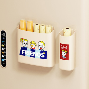 Cute Goods Magnetic Fridge Storage Box Rectangle No Drill Wall Mounted Kitchen Organizer For Small Items - Product Image 2