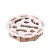 Feutre Rond Écologique Amuse Chats Boîte Jouets Auto-soulagement Ennui Durable Planche À Gratter Jouets Pour Animaux De Compagnie En Gros