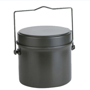 Aluminum Outdoor Camping Round Shape Mess Tin Lunch <b>Box</b> with Plate and Lid 3 Pcs Kit - Product Image 4