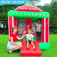 डॉक्टर डॉल्फिन कूद उछाल घर आउटडोर बच्चों के लिए inflatable कूद महल