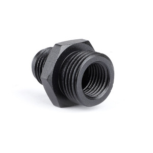 Conector automotriz AN6 a AN8 14NPT, adaptador de sistema hidráulico de aleación de aluminio negro para modificación automotriz - Product Image 2