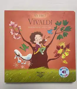 Детские музыкальные книги на английском языке, персонализируемые Детские записываемые книги с голосом