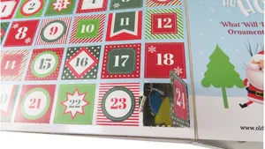 Hot Sale Weihnachten Countdown Karton Advents kalender Benutzer definierte Geschenk verpackung Kalender Box