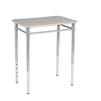 Table en bois avec porte-crayons, hauteur réglable pour tous les âges, enfants, bureau d'étude informatique abordable