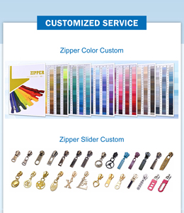 <span class=keywords><strong>Fermeture</strong></span> éclair métallique durable à extrémité fermée avec dents haute résistance et curseur à glissement fluide pour vestes, jeans, sacs, couture et artisanat - Product Image 5