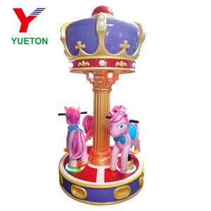 Parque <span class=keywords><strong>de</strong></span> Atracciones Interior, Carrusel Infantil <span class=keywords><strong>de</strong></span> 3 Plazas con Caballos - Product Image 5