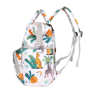 Borsa per Mamme Multistrato ad Alta Capacità in Tessuto Oxford con Stampa Animalier; Zaino Multifunzionale Impermeabile Versatile per Mamme e Bambini - Product Image 6