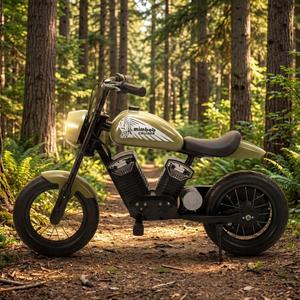 Motocicleta Infantil con Batería Integrada, Motor en la Rueda Trasera, Sistema Electrónico de 3 Velocidades, Llantas de 12 Pulgadas, 15 km/h, Potente - Product Image 1