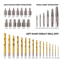 PEXMIENTAS 49 pièces jeu d'extracteur de vis Kit d'extracteur de vis endommagées ensemble d'extracteur de boulon à tête cassée extracteur de bouchon de vis