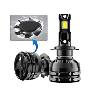 A11ハイパワー<span class=keywords><strong>LED</strong></span>カーヘッドライト新品Canbus互換X5モデル3銅ピップ48Wパワー6500K H1 H4 H7バルブランプ自動車用 - Product Image 3