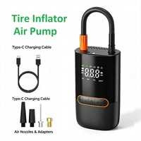 Pompe à air numérique portable pour pneus de voiture, compresseur d'air sans fil, gonfleur de pneus de voiture, mini pompe à air électrique pour voitures
