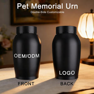 Urna de Cremação para Animais de Estimação em Aço Inoxidável Polido com Padrão de Patas Gravável a Laser, à Prova de Vazamentos, para Cães e Gatos - Product Image 2