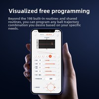 Pongbot OMNI S Plus Robot Tenis Meja Profesional Kontrol Aplikasi Pintar Mesin Pelontar Bola Pemrograman Gratis Pelatih Latihan di Rumah