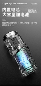 Lanterna LED USB Ricaricabile Impermeabile con Magnete per Esterni - Product Image 4