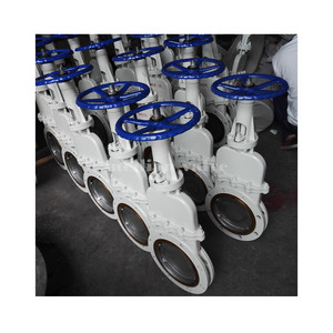 Dn250 10Inch Pz43w Tay Quay Dao Cổng Van Lug Loại Bùn Bùn Trượt Thép Không Gỉ Sluice Dao Cổng Van - Product Image 4