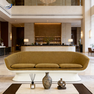 Ensemble de canapés Chesterfield gonflables modernes en forme de L avec revêtement en tissu, trois places, durables, pour hôtels, villas et clubs - Product Image 3