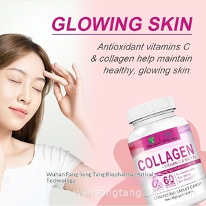 Complément alimentaire <span class=keywords><strong>en</strong></span> capsules de <span class=keywords><strong>collagène</strong></span> naturel avec vitamine C et biotine pour les soins de la peau et des cheveux, 60 comprimés - Product Image 3