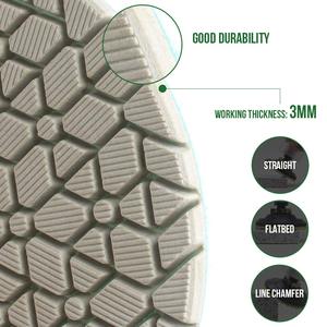 Tampon de <span class=keywords><strong>polissage</strong></span> flexible hybride diamanté JDK 4 pouces (100 mm) à 3 étapes pour granit, quartz, marbre, pierre technique, <span class=keywords><strong>polissage</strong></span> humide/sec pour sols - Product Image 2